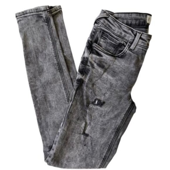 Mango Denim - MANGO | KIM DENIM DYE SEXY TRENDY HOLLOW OUT JEANS